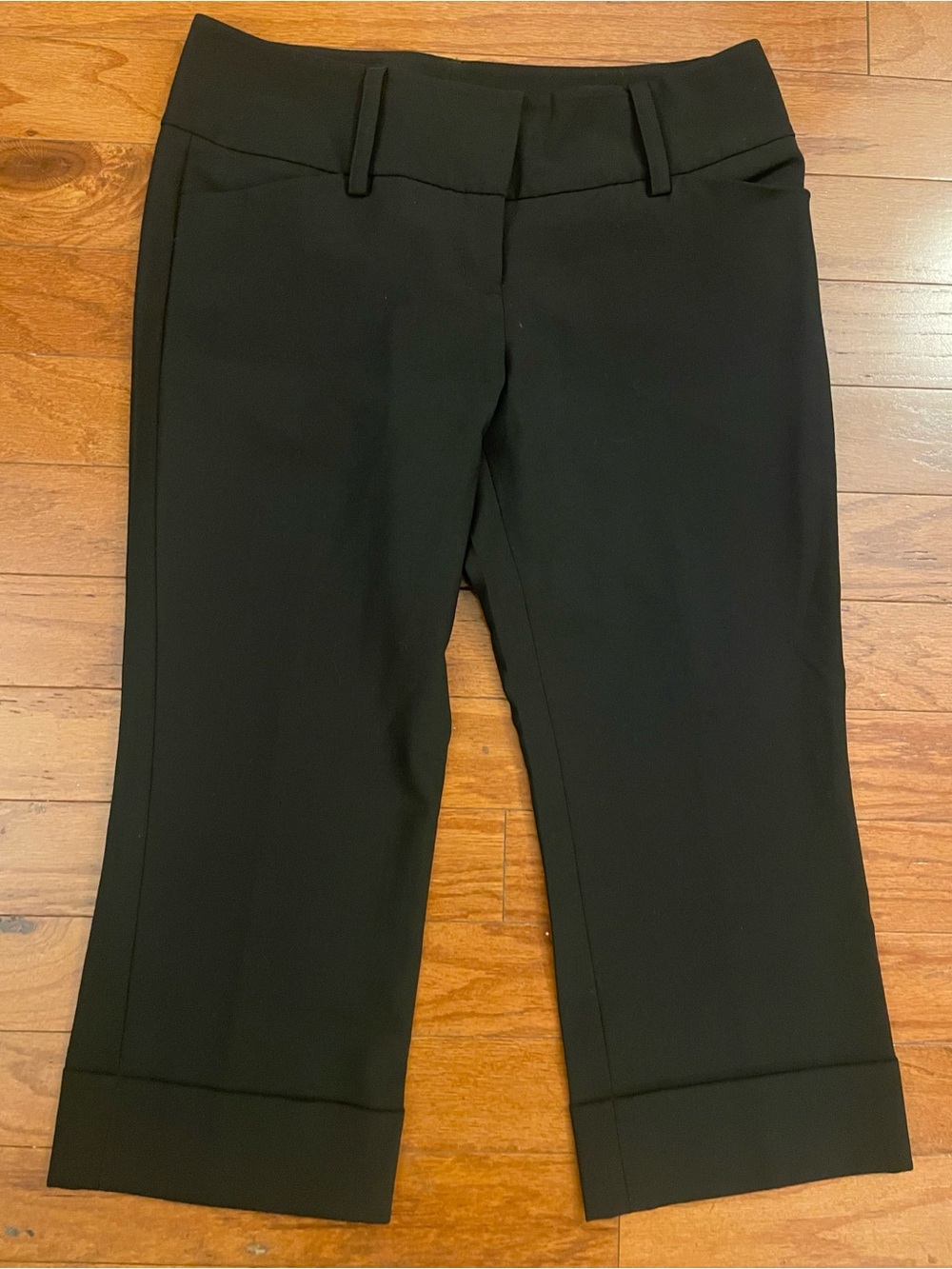 Express Women's Black Cropped Dress Pants